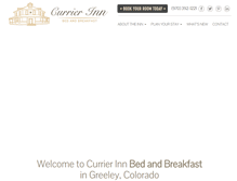 Tablet Screenshot of greeleybedandbreakfast.com